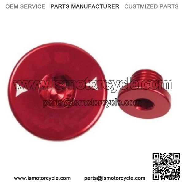 Billet Aluminum Engine Plug Kit Plugs Red HONDA TRX300EX TRX400EX TRX450R