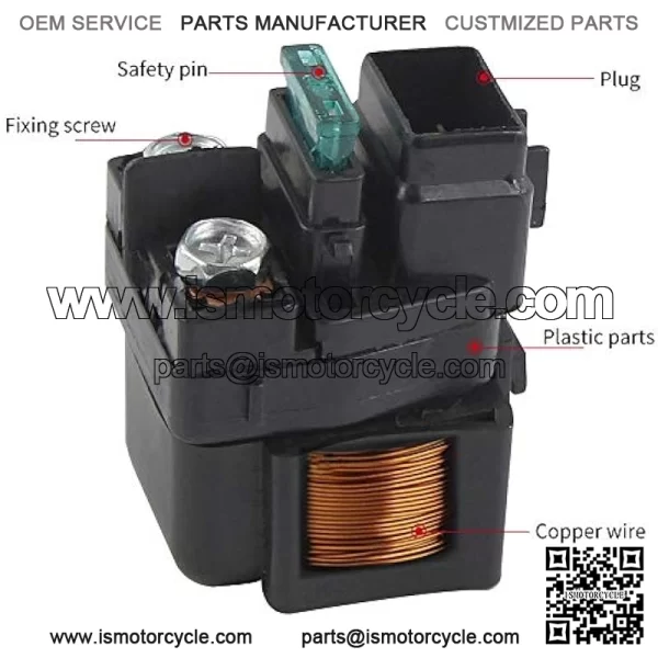 Starter Solenoid Relay for Suzuki LT-A400 Eiger 400 2X4 AUTO 2002-2007 - Image 3