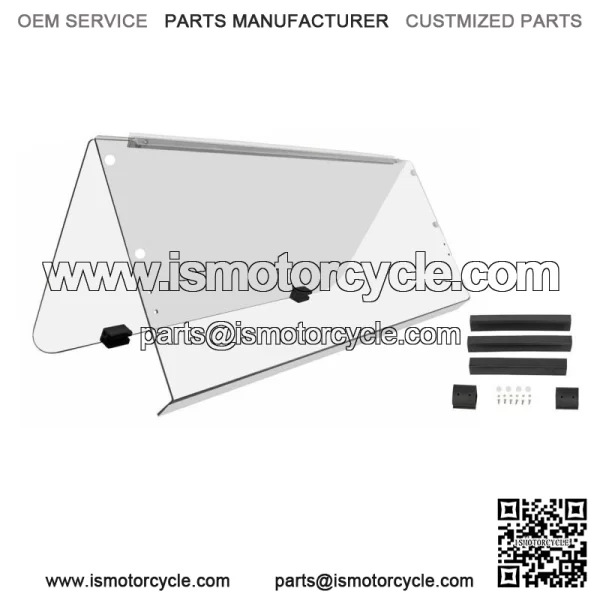 Clear Folding Windshield For 1995-2003 Yamaha G14 G16 G19 Golf Cart Part PC