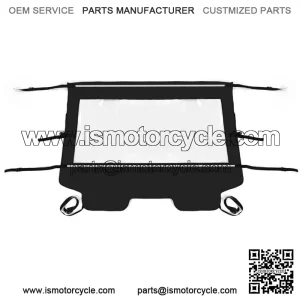 Rear Window Soft Windshield Windscreen Fits 2014-2023 Kawasaki TERYX 4 800 Model For: Kawasaki Teryx4 800