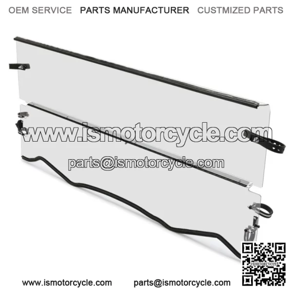 Clear Flip Fold Windshield For Kawasaki Teryx / Teryx4 800 4x4 2022 2023 For: More than one vehicle - Image 4