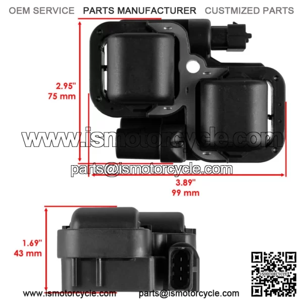 Ignition Coil for Polaris Sportsman 800 EFI 2005-2014 For: Polaris Sportsman 800 - Image 2