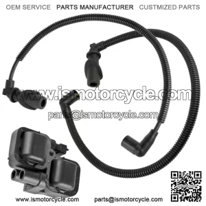 Ignition Coil w/ Spark Plug Wire 59.3 / 47 cm For Polaris Sportsman 800 EFI 2005 For: Polaris Sportsman 800