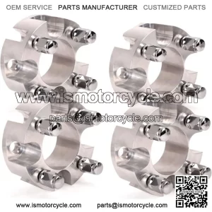 2 Inch Golf Cart Wheel Spacers Adapters for Yamaha EZGO Club Car - 4 Pack,Silver