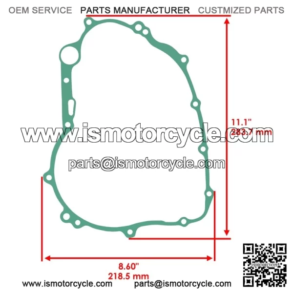 Stator & Clutch Cover Gasket For Yamaha 3D7-15451-00-00 3D7-15462-00-00 - Image 3