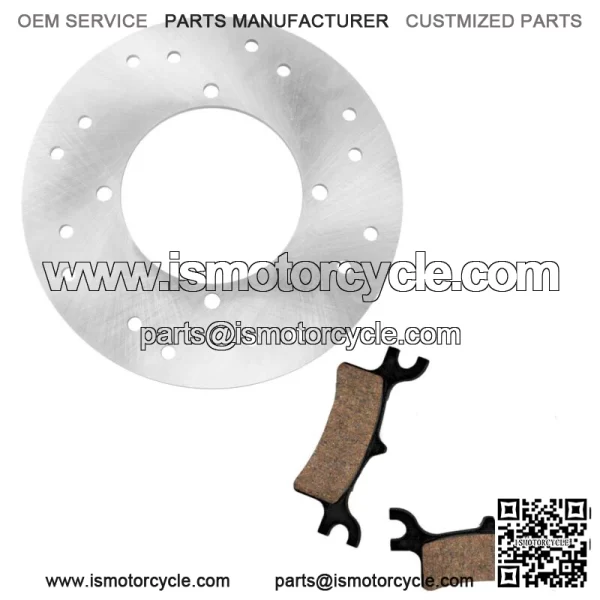 Rear Brake Disc Rotor W/ Pads for Polaris Sportsman 800 2005 2006 2007 For: Polaris Sportsman 800