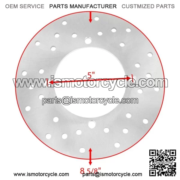 Rear Disc with Stud Bolt fits Polaris Sportsman X2 500 800 4X4 2008 2009 - Image 2
