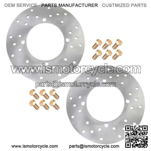 2 Rear Disc with Stud Bolt fits Polaris Sportsman 800 6X6 EFI 2009-2010 For: Polaris Sportsman 800