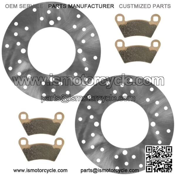 2x Rear Brake Disc w/Pads for Polaris Ranger 400 / Sportsman ACE 14-15 / ACE 570 - Image 4