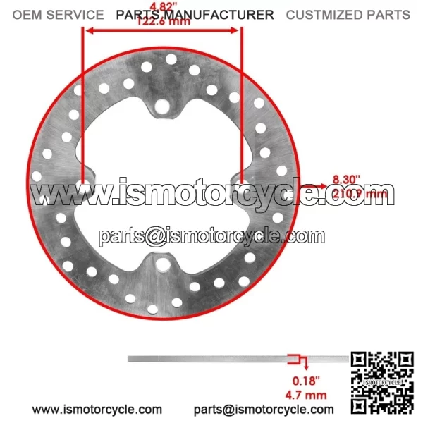 Front And Rear Brake Disc Rotor For Honda Talon 1000R 1000X 4 SXS1000S 2019-2024 - Image 2