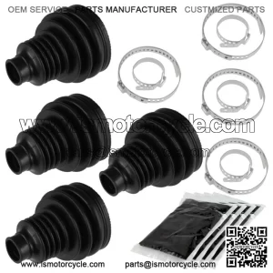 2 Rear Axle Inner And Outer CV Boot Kits for Polaris Sportsman 800 EFI 2008-2010 For: Polaris Sportsman 800