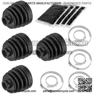 2 Rear Axle Inner And Outer CV Boot Kits for Polaris Sportsman 800 Mv7 EFI 2005 For: Polaris Sportsman 800
