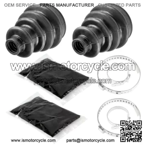 2 Front Axle Inner CV Boot Kit fits Polaris Sportsman 500 400 600 4x4 2005 For: Polaris Sportsman 800