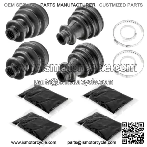 2 Front Axle Inner Outer CV Boot Kit fits Polaris Sportsman 700 800 MV7 4x4 2005 For: Polaris Sportsman 800