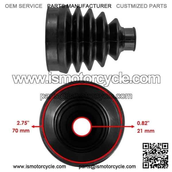 Front Axle Inner & Outer CV Boot For Polaris Ranger EV Full Size Premium 2023-24 - Image 2
