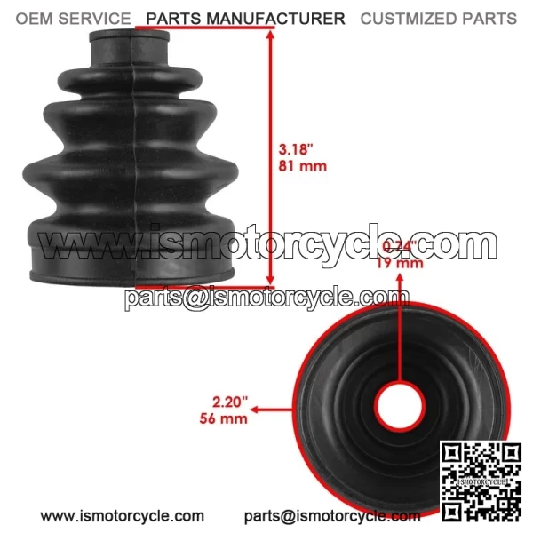 2 Front Inner Outer Axle CV Boot Kit For Honda TRX450ES TRX450S Foreman 98-01 - Image 3