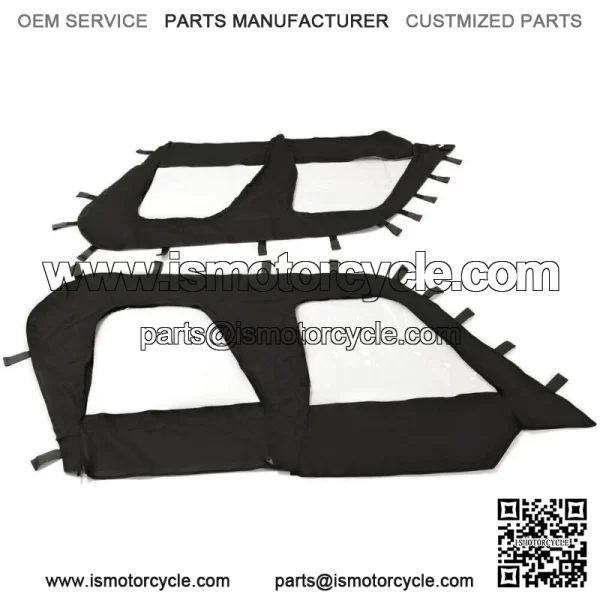 Soft Upper Door Enclosure Set For 2012-2021 Kawasaki Teryx4 4 seat UTV models For: Kawasaki Teryx4 800 - Image 2