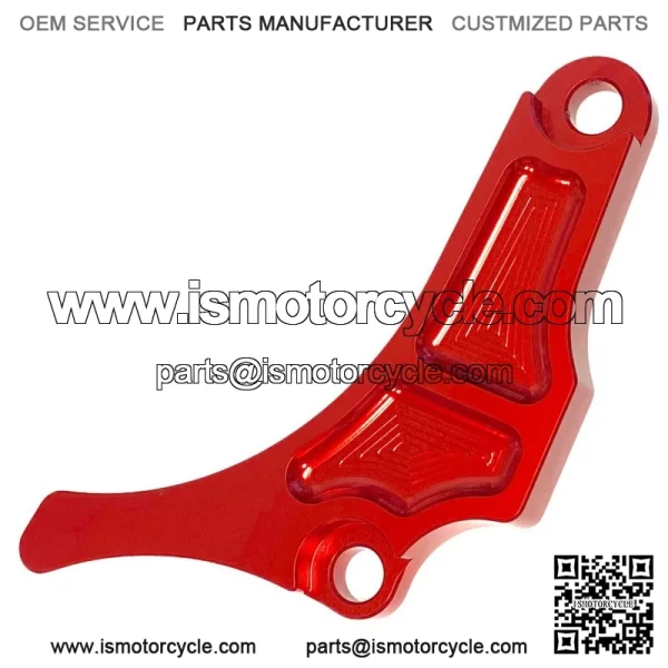 Yamaha YFZ450 Red Motor Engine Case Saver Chain Guard Billet CNC 2004-2013 - Image 3