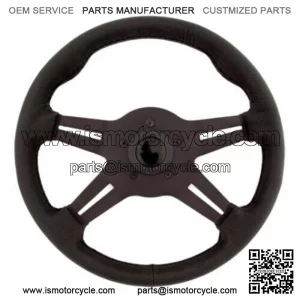 Grant 4 Spoke 13" Sure Grip Steering Wheel #8510 & Adapter Kawasaki Teryx - Blk  For: More than one vehicle