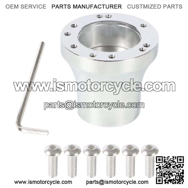 For Club Car DS Golf Cart Steering Wheel Hub Adapter 5/6 Hole 1985+ New Chrome
