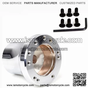 Silver Aluminum Steering Wheel Hub Adapter Fit for Club Car Precedent Golf Cart