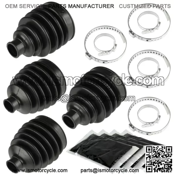 2 Rear Axle Inner Outer Boot Kit Fits Polaris Sportsman 570 14-17 / 570 6x6 2017 For: Polaris Sportsman 570