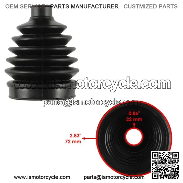 2 Rear Axle Inner Outer Boot Kit Fits Polaris Sportsman 570 14-17 / 570 6x6 2017 For: Polaris Sportsman 570 - Image 3