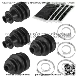 2 Rear Axle Inner Outer LH RH CV Boot Kit for Polaris Sportsman 570 6X6 2018-20 For: Polaris Sportsman 570
