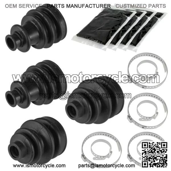 2 Rear Axle Inner Outer LH RH CV Boot Kit for Polaris Sportsman 570 6X6 2018-20 For: Polaris Sportsman 570