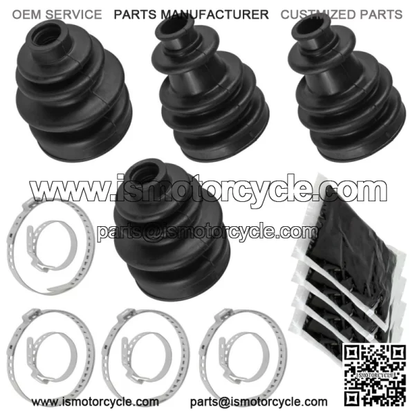 2 Rear Axle Inner Outer LH RH CV Boot Kit for Polaris Sportsman 570 6X6 2018-20 For: Polaris Sportsman 570 - Image 2