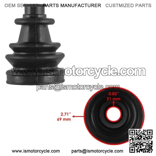 2 Rear Axle Inner Outer LH RH CV Boot Kit for Polaris Sportsman 570 6X6 2018-20 For: Polaris Sportsman 570 - Image 3