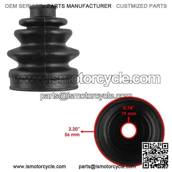 2 Rear Axle Inner Outer LH RH CV Boot Kit for Polaris Sportsman 570 6X6 2018-20 For: Polaris Sportsman 570 - Image 4