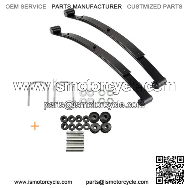 Heavy Duty Golf Cart Rear Leaf Spring Kit 2 Leaf  For EZGO RXV 2008+, Set of 2