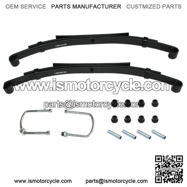 Pair2 Dual Action Rear Heavy Duty Leaf Springs Set For Club Car DS Golf Cart