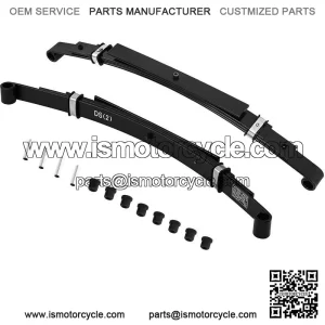 4 Leaf Heavy Duty Rear Leaf Springs for Club Car DS Golf Cart 1993 Up Set of 2