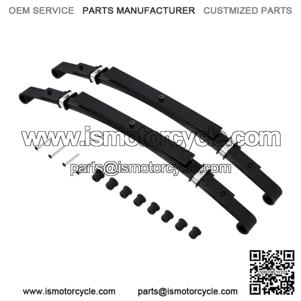Heavy Duty Rear Leaf Springs for Club Car DS Golf Cart 1993+ 4 Leaf/Set of 2