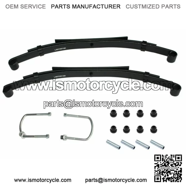 For Club Car DS Golf Cart Rear Heavy Duty Springs Kit Bushings & Sleeves Pair2