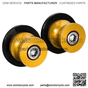 M10 x 1.25 Swingarm Spools Slider Universal for Y.amaha FZR 1000/600R/400 Kawasaki Z750 /Z750S/ Z750R /ER-6F /ER-6N /Versys 1000 Duke 125/200/390 RC 125/200/390Gold