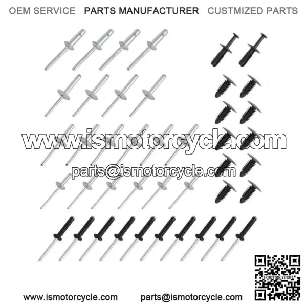 Complete Body Rivet Kit For EZGO TXT 1994-up Golf Cart Gas and Electric 42PCS