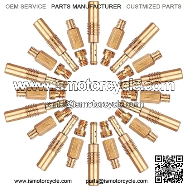 30PCS Carburetor Main Jet Slow Pilot Jet Kit, Include 20pcs Main Jets and 10pcs Slow Pilot Jet, Brass Car Accessories Replacement Main Jet Carburetor Jet for Motorcycle Kart ATV - Image 3
