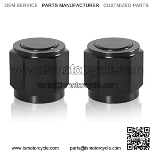 4AN Female Flare Cap Block Off Fitting Plug, 2 PCS Aluminum Swivel Hose Fitting Hex Head Plug Nut Port Adapter, Car Accessories Modification Parts Female Flare Cap for Fuel Oil Line AN4