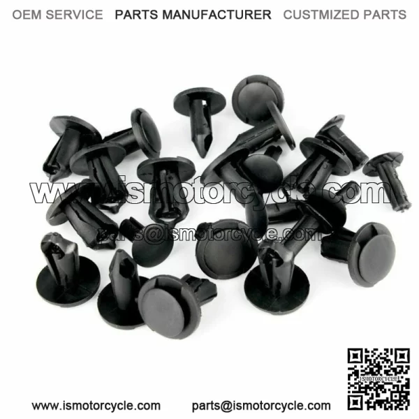 100x 8mm Fender Clips Body Rivets Push Pin for ATV HONDA TRX300EX 450R Rancher For: More than one vehicle - Image 3
