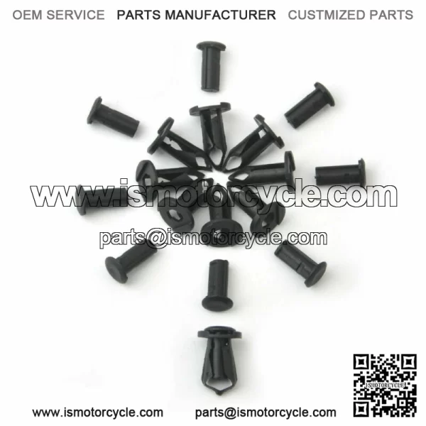 100x 8mm Fender Clips Body Rivets Push Pin for ATV HONDA TRX300EX 450R Rancher For: More than one vehicle - Image 4