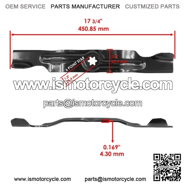 112-0316 112-0330 50" Deck Blade & Nut For Toro LX500 SL500 GT2100 GT2200 - Image 2