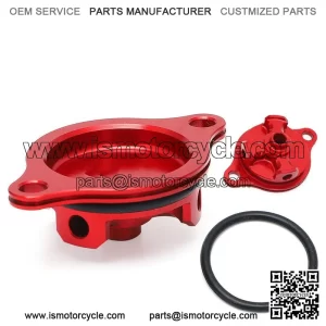 Aluminum Oil Filter Cover w/ Oring Anodized For HONDA TRX450R TRX450ER 2006-2014