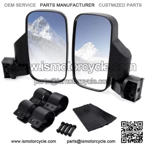 UTV Rear View Side Mirrors 1.75" For Polaris Ranger RZR XP Crew 570 800 900 1000 For: More than one vehicle