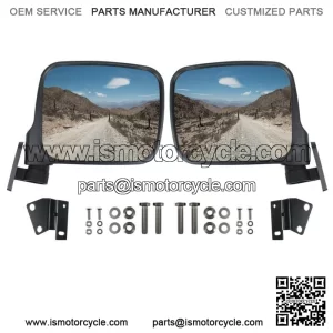 2pcs LH&RH Side Rear View Mirrors Compatible with Kawasaki Teryx 800 2016-2023 For: More than one vehicle