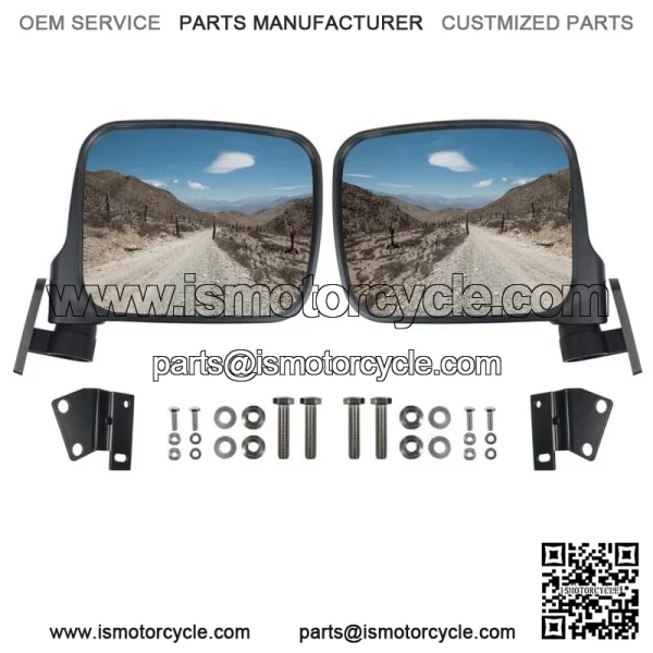 2pcs LH&RH Side Rear View Mirrors Compatible with Kawasaki Teryx 800 2016-2023 For: More than one vehicle