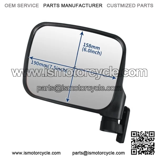 2pcs LH&RH Side Rear View Mirrors Compatible with Kawasaki Teryx 800 2016-2023 For: More than one vehicle - Image 2