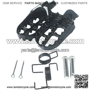 Foot Pegs Footrest For Yamaha YZ125 YZ250 PW50 PW80 BW80 DT50 RT100 RT180 TT225S TT225T TTR110 TTR90 TW200 WR200 250 500 XT225 XT250 XT350 Dirt bike Aluminum Black Color